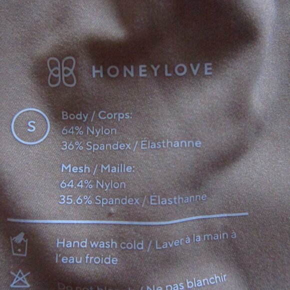 HONEYLOVE Beige Padded Crossover Bra size S - Picture 5 of 5